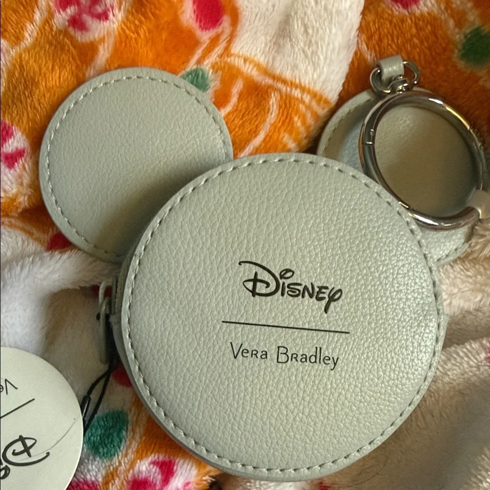 Vera Bradley Disney Mickey Ear Coin Pouch - Light Gray - Picture 2 of 2